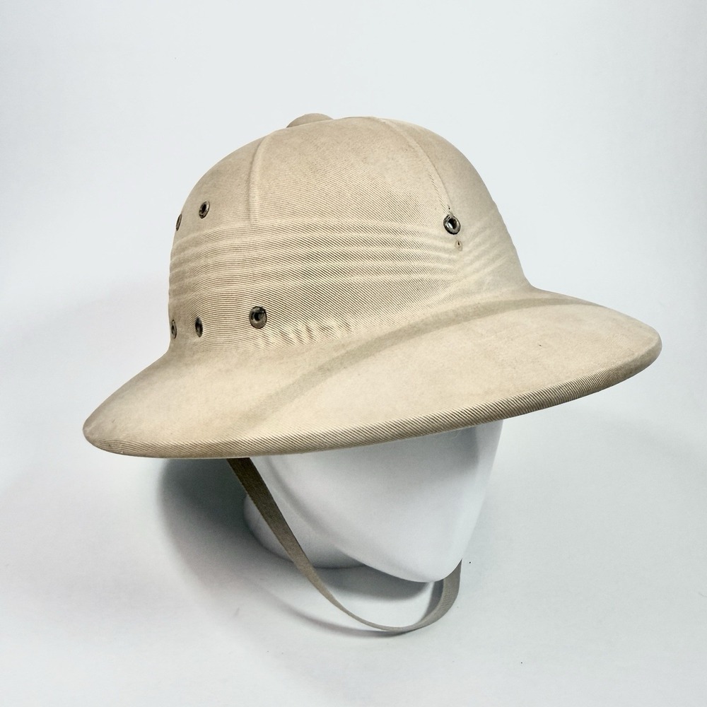 Vintage 1966 US Military Pith Helmet DSA 100-4036 Vietnam Era Sun Hat